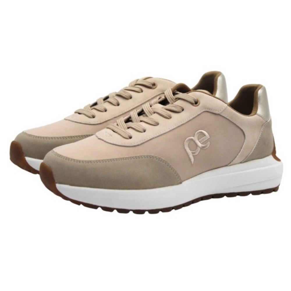 Perry Ellis Metallic Beige Sneakers - Picture 3 of 8